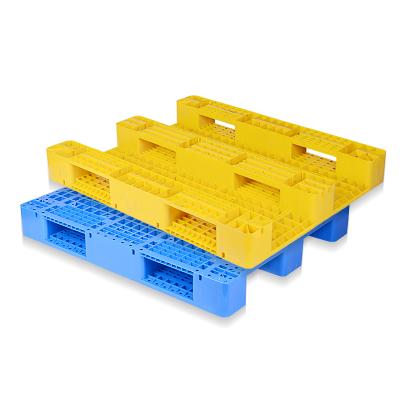 China 110x110 4 Way Blue Entry Single Faced Plastic Pallet for sale