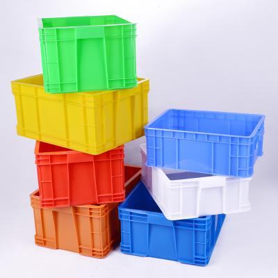 China Linhui Solid Manufacturer Box Large Solid Warehouse Pe Crate Box Pallet Plastic Container Industrial Turnover Box for sale