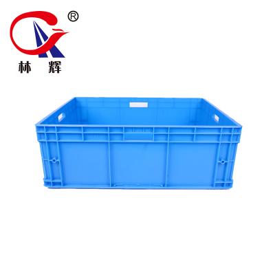 China Auto Conveyors Euro Standard Square Stackable Plastic Storage Bins With Lids for sale