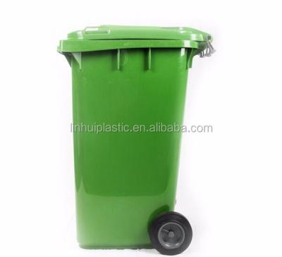 China Larger Size Movable Plastic 240L Trash Bin Viable With DIY Logo for sale