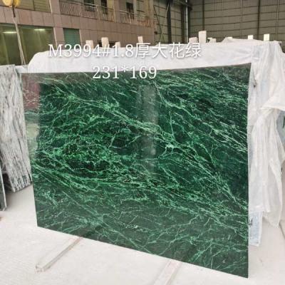 China Modern Honed Finished India Green Marble Tile And Slab For Table Top for sale