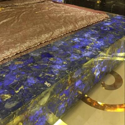 China Factory Price Modern Sodalite Brazil Blue Cloisonne Marble For Hotel Project for sale