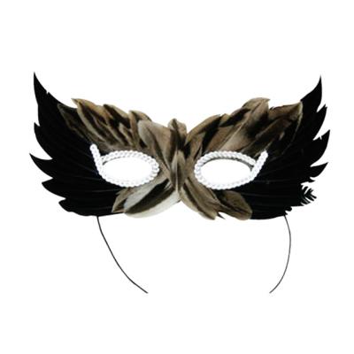 China Fun DIY Halloween Craft Feather Mask For Kid Party Masks for sale