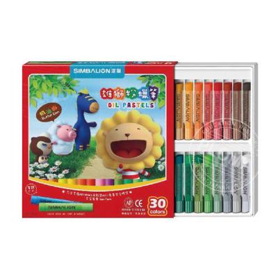 China Simbalion Bright Pastel Colored Regular Oil Color Pastel Pencil for sale