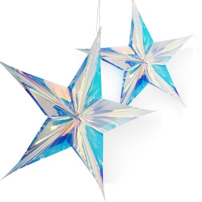 China Iridescent Star Honeycomb Star Party Decoration for Kid Craft for sale