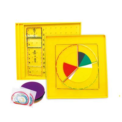 China Plastic Geoboard Fraction Teaching Education Set For Classroom for sale