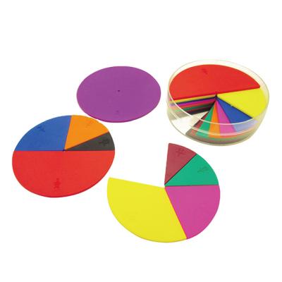 China Teaching Education Plastic Fraction Circles Set For Study for sale