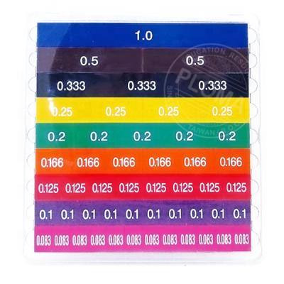 China Safe math fraction bar set for kids math teaching for sale