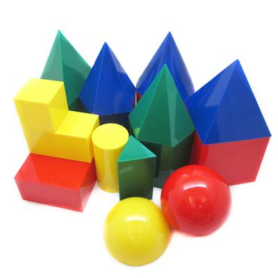 China Teaching Math Learning 3D Polygon Geometric Set For Kids for sale