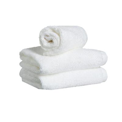 China Customized Viable White Logo 70g Cotton Hotel Hotel Bath Sauna Pedicure Bath Old Cotton Towel for sale