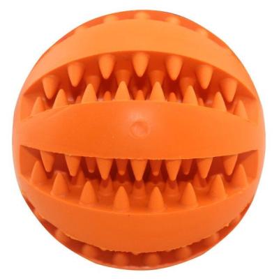 China Viable Outdoor Rubber Conductor Ultralight Pet Teeth Ball Toy IQ Training Ball Dog Clean Chew Toy for sale