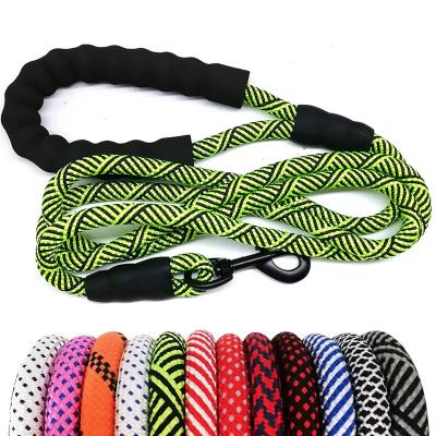 China Thoughtful Padded Handle and Highly Thoughtful Yarns, Nylon Rope Webbing, Medium, Large, Durable Slip Lead Dog Leash for sale