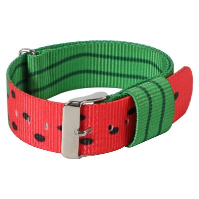 China Bulk New Arrival Custom High Quality Nylon Variant Kinds Cheap Nylon Watch Strap Children Watch Bands for sale