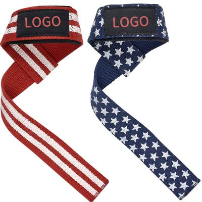 China Custom Logo Weightlifting Straps Wrist Straps Weightlifting Gym Fitness Durable Wholesale Wrist Cuff for sale