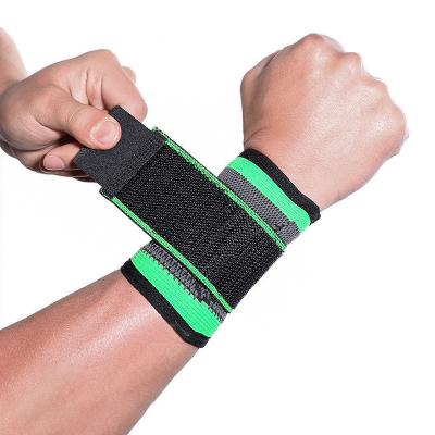 China High Quality Durable Fitness Gym Custom Logo Wristbands Wrist Pain Prevention Elastic Wrist Support Protector for sale