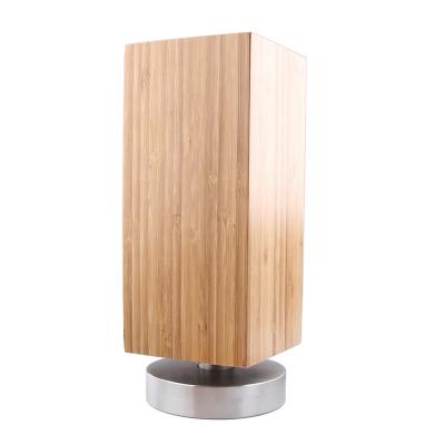 China Durable High Quality Rotating Magnetic Knife Block Holders For Kitchen Tidy , Four Side Use 360 ​​Wooden Rotating Block for sale