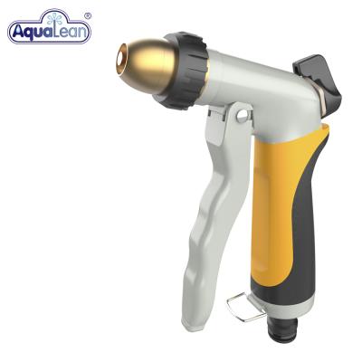 China Garden Aqualean Metal Water Spray Gun Garden Hose Nozzle with 3 Patterns for sale