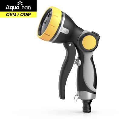 China Variable Flow Control Aqualean Hot Sales Model By Thumb Hand Spray Plastic Hose Nozzle for sale