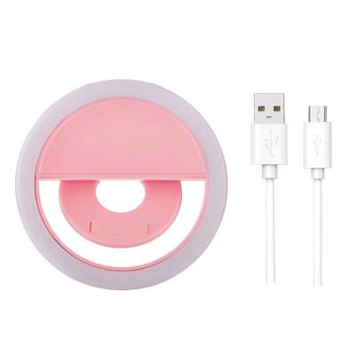 China OEM Mini Makeup Selfie Ring Led Lamp Mini Rechargeable Portable Selfie Ring Light for sale