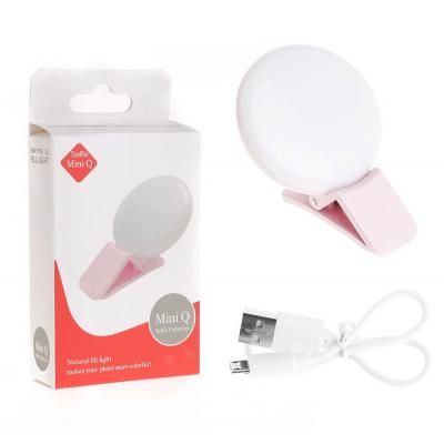 China USB Rechargeable Adjustable Brightness Charging Convenient Portable Led Selfie Ring Light for sale