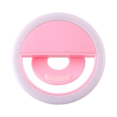 China Portable Mini Rechargeable Led Ring Light Promotion Selfie Phone Light Rechargeable for sale