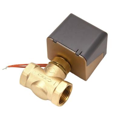 China General hot sale air conditioner part brass motorized valve for HVAC spare parts supplier for sale