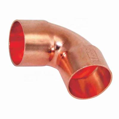 China Pipe Lines Connect High Quality Hengsen HVAC Tubing Welding Wholesale 90 Degree Elbow Copper Fittings for sale