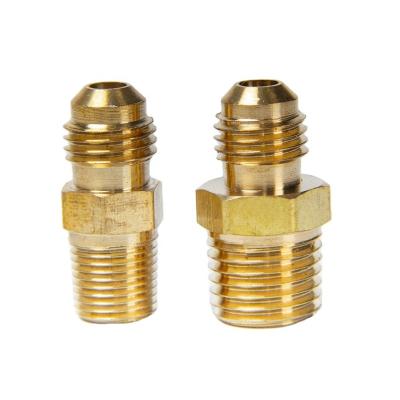 China Brass Threaded Fittings Hengsen Refrigeration Parts Refrigeration Fittings Etj-Npt28 Npt48 Popular Union Brass Two Way Joint Refrigeration for sale