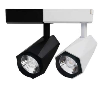 China Modern Single Phase 3/4-wire CRI90 Anti-glare Blink Free Adapter Combined 20W 30W 40W LED COB Track Light for sale