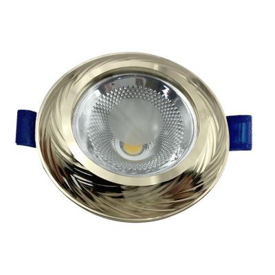 China Modern Recessed Led Down Light Gold Color 7w Die Casting Aluminum Heating Good Decoration For Home Office Led Spot Light for sale