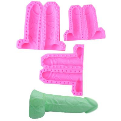 China Viable Funny DIY Silicone Penis Fondant Cake Decorating Mold for sale