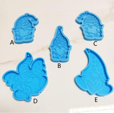 China Viable Key Chain Valentine's Day DIY Pendant Mold Gnome Key Chain Mold for sale