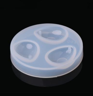 China Sustainable DIY Jewelry Crystal Epoxy Silicone Mold Silicone Water Drop Gem Mold for sale