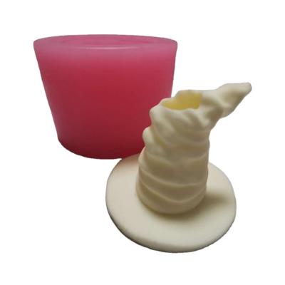 China Viable DIY Resin Hallow Witch Hat Straw Topper Silicone Matching Topper Hat Mold For Straws for sale