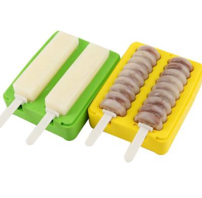 China Viable Homemade Fridge Ice Cream Mold Silicone Household DIY Popsicle Ice Cream Mold for sale