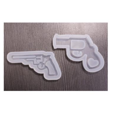 China Viable DIY Crystal Epoxy Creative Toy Pistol Shaker Mold for sale