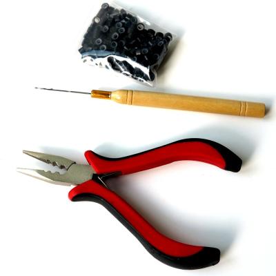 China XUCHANG HARMONY ACTIONS 20 Pieces Red and Black Curve Hair Clips with Three Holes Curve Hair Clips with Three Holes for sale