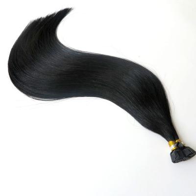 China Non Shedding No Tangle Wholesale 1G Stock Cuticle Aligned Remy Human Hair Flat Tip Keratin Pre Bonded Hair Extensions for sale