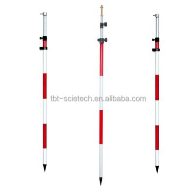 China Different Length 3m 4.6m Telescopic Prism Aluminum Pole Survey Pole With Bubble For Sale Surveying Pole Mini Prism Pole For Total Station for sale