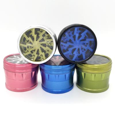 China New Fashion GA1040003 Aluminum Alloy 63mm Metal Hand Herb Smoker Aluminum Cool Tobacco Grinder Smoking Accessories Custom Logo for sale