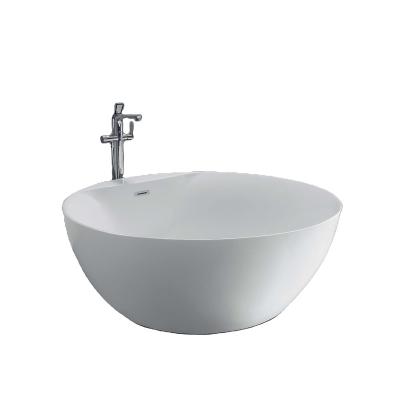 China Bathtubs whirlpools 2 person acylic material rounded free standing water massage bathtub whirlpool for sale