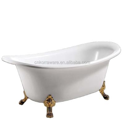 China Clawfoot Freestanding White Acrylic Tubs For Bathroom for sale