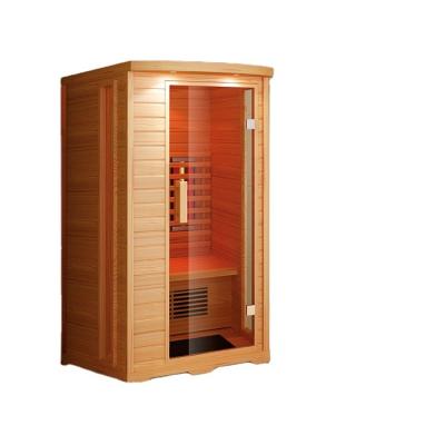 China Computer Control Panel Wooden Hemlock Sauna Room Function Infrared Steam Cabins Small Dry And Saturated Steam Shower Room For 2 Person Use for sale