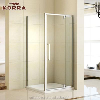 China Modern Large Width Adjustment Tempered Glass Shower Room Pivot Smart Shower Door for sale