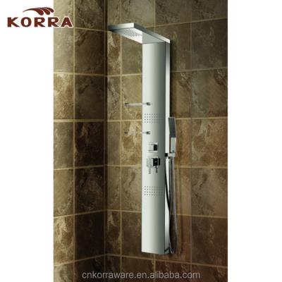 China Without Sliding Bar Temperature Display Wall Mount SHOWER MIXER, Rainfall Easy Waterfall Connection Style Picks Shower Tower Top Panel for sale