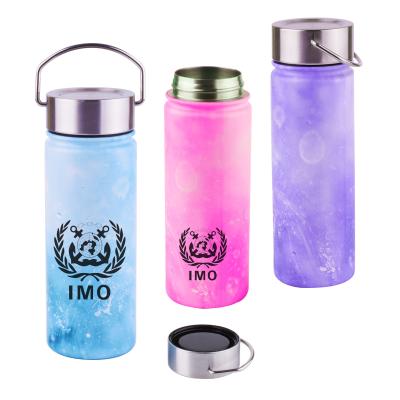 China Sustainable With Double Handle 500ML Thermo Wall Vacuum Thermo Carry Bottle for sale