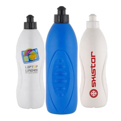 China Sustainable 500ml Food Grade Squeeze Printing Pull Lid Eco Soft Plastic Water Bottle Drinking Bottle Plastic for sale