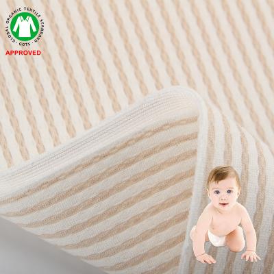 China Hot Selling Anti-Static Breathable GOTS Certified Organic Fabric 100% Organic Cotton Fabric For Baby for sale