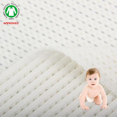 China Sustainable New Gots Certified Organic Cotton Baby Fabric Breathable High Quality Gots for sale