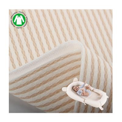 China Sustainable Approved Gots Certified Skin-Friendly 100% Organic Knitted Fabric Cotton Baby Fabric Gots for sale